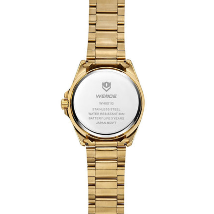 WEIDE Classic Quartz 40mm Gold Edition Wave Watch