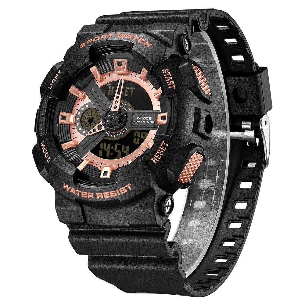 WEIDE Bullseye Black/Rose Watch