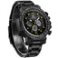 WEIDE Dual Time World City Steel Black/Yellow Watch