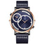 WEIDE Archer Dual Time 46mm Rose Gold/Blue Watch