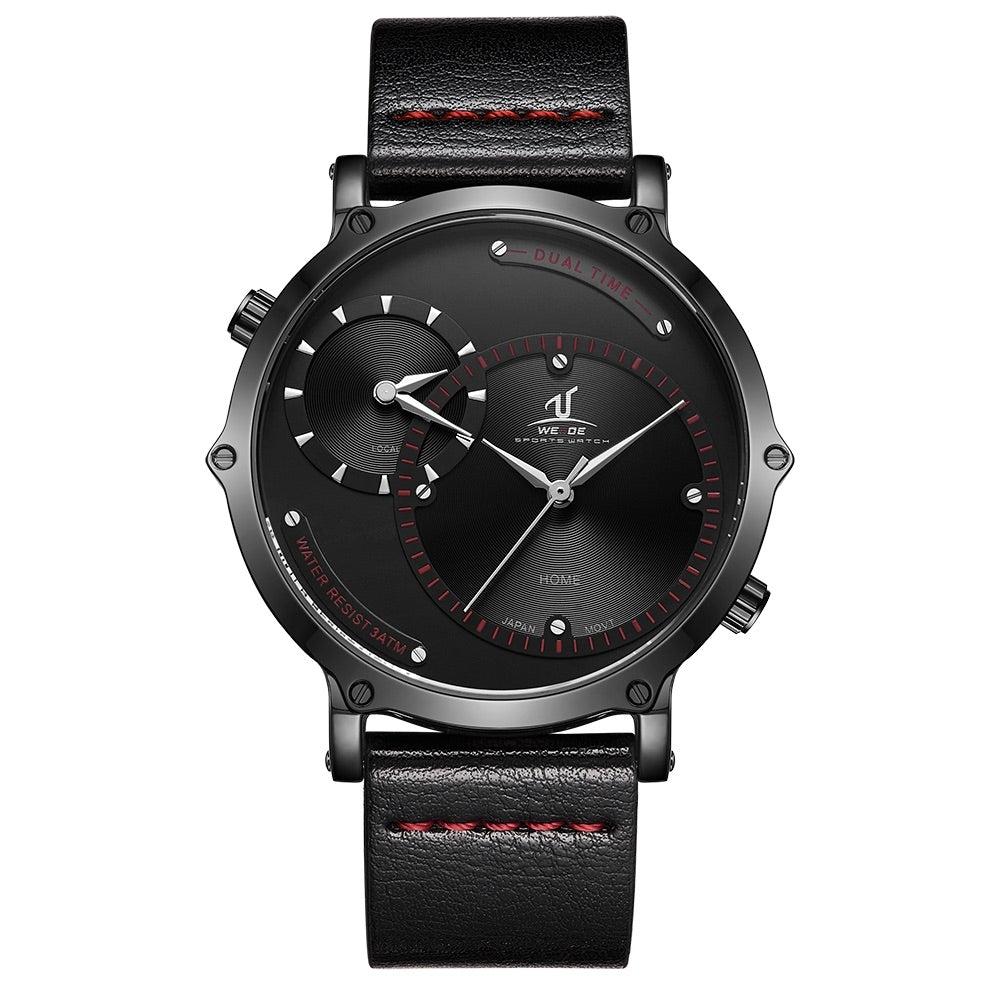WEIDE Archer Dual Time 46mm Ionic/Red Watch