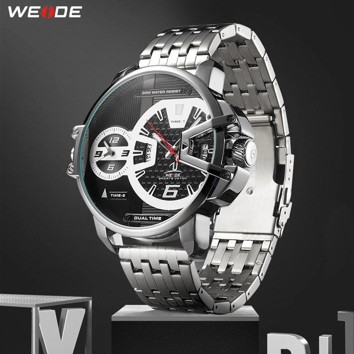 WEIDE Gigantaur 50mm Steel Black Watch