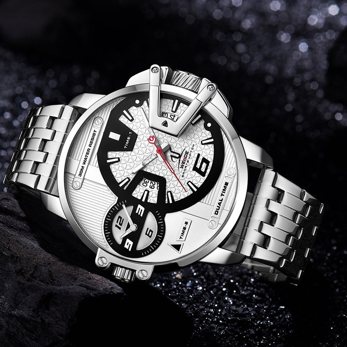 WEIDE Gigantaur 50mm Steel White Watch