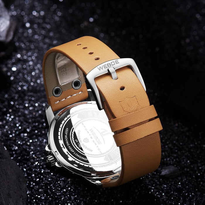 WEIDE Gigantaur 50mm Leather Tan Watch