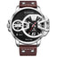 WEIDE Gigantaur 50mm Leather Brown Watch