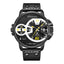 WEIDE Gigantaur 50mm Leather Black/Yellow Watch