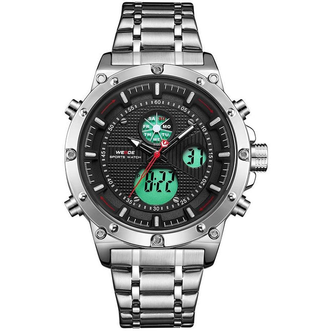 WEIDE Goblin Steel Silver/Black Watch