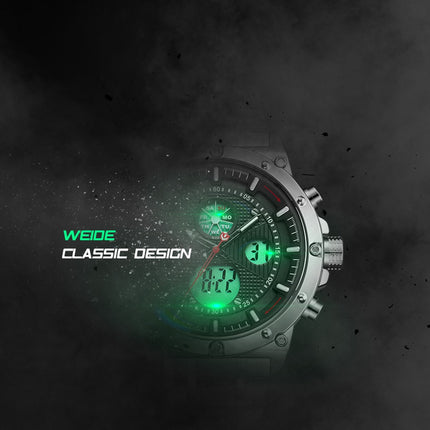 WEIDE Goblin Ion Steel Red Trim Watch