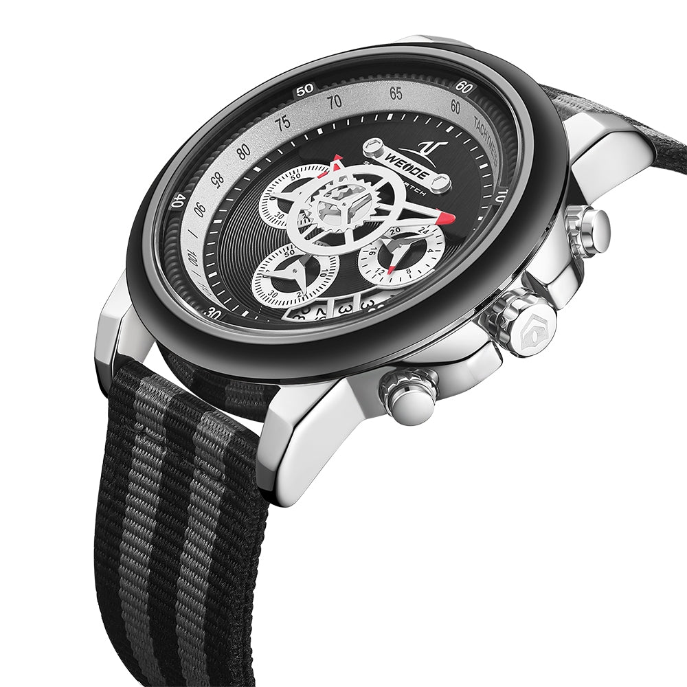 WEIDE Europa Chronograph Nylon Grey Tones Watch