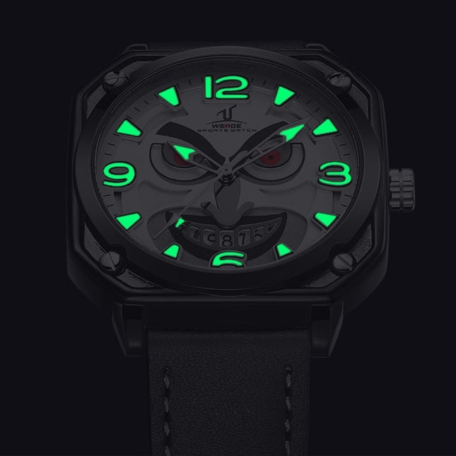 WEIDE Joker 44mm Luminous Silver Watch