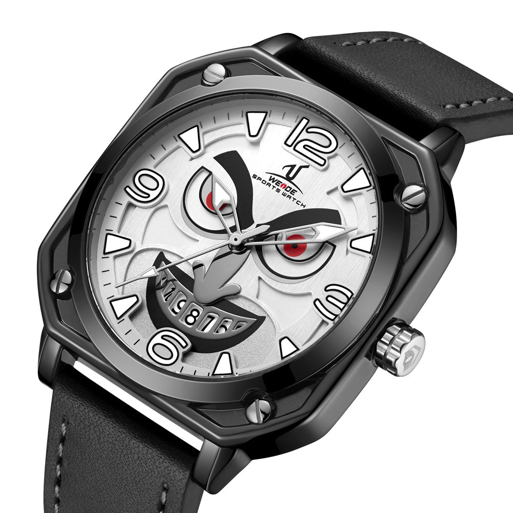 WEIDE Joker 44mm Luminous Silver Watch