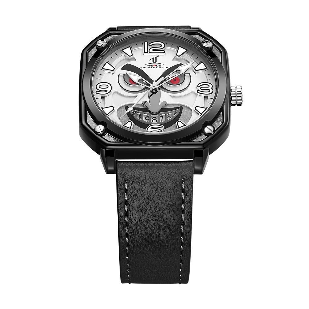 WEIDE Joker 44mm Luminous Silver Watch