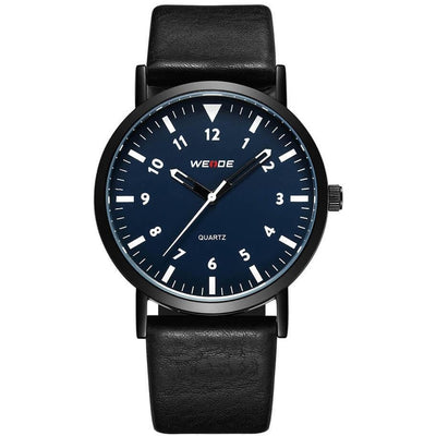 WEIDE Classic Quartz 40mm Leather Black/Navy Watch