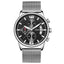 WEIDE Race Milanese Silver/Black Watch
