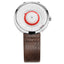 WEIDE Orb 42mm White/Brown Watch