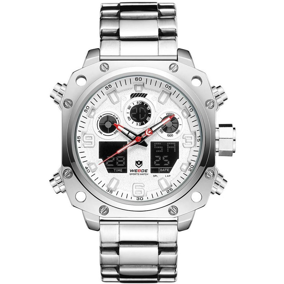 WEIDE Delta Steel White Watch