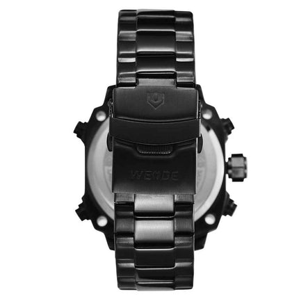 WEIDE Delta Ion Steel Black/Red Watch