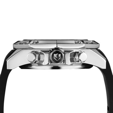 WEIDE Powerhouse Dual Time Black/Silver Watch
