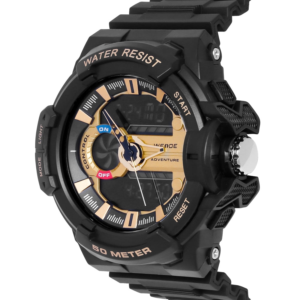 WEIDE Propellar Black/Gold Watch