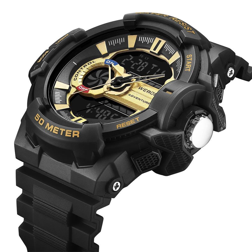 WEIDE Propellar Black/Gold Watch