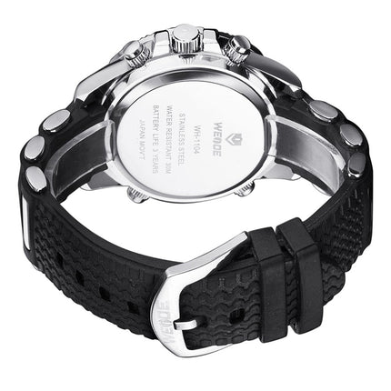 WEIDE Rainmaker Sport Steel Infused Red/Silver Watch