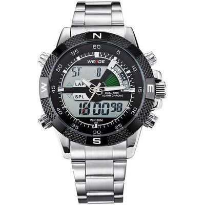 WEIDE Rainmaker Sport Steel Black/Silver Watch