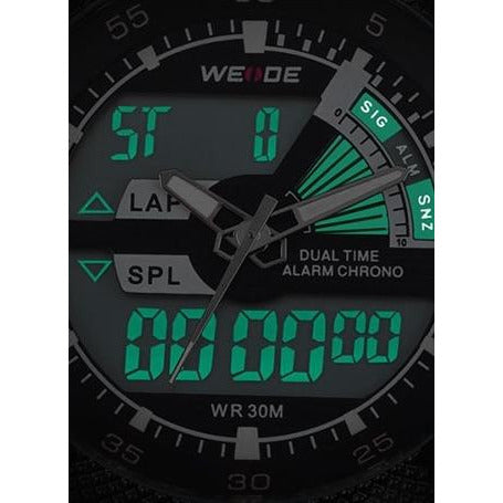 WEIDE Rainmaker Sport Steel Infused Black/Silver Watch