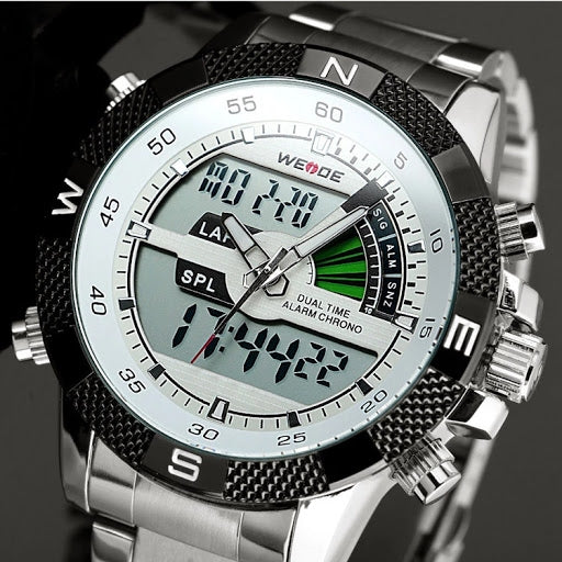 WEIDE Rainmaker Sport Steel White/Silver Watch