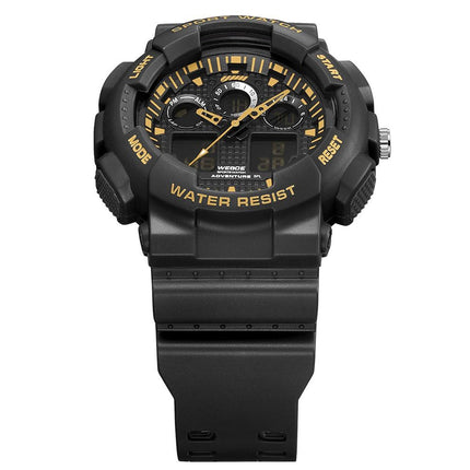 WEIDE Commando Black/Gold Trim Watch