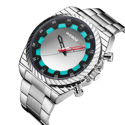 WEIDE Flash UV Steel Silver Watch
