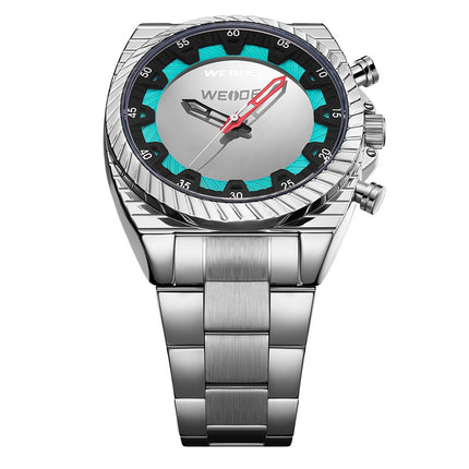 WEIDE Flash UV Steel Silver Watch