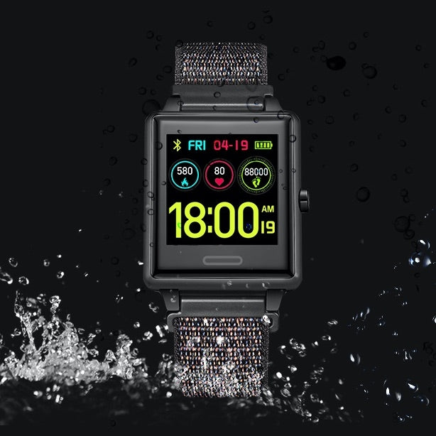 WEIDE SMART WATCH Black Ion/Silicone Watch