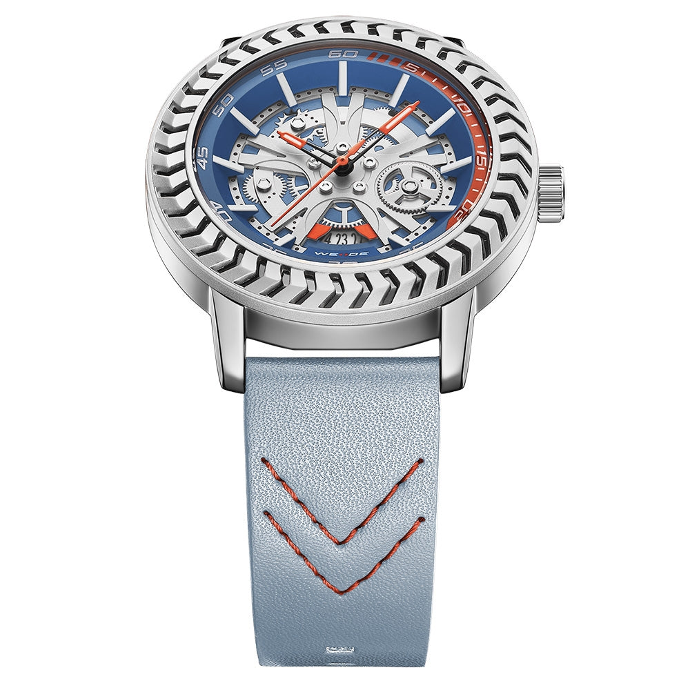 WEIDE Spoke 45mm Baby Blue Watch