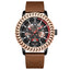 WEIDE Spoke 45mm Rose Gold/Brown Watch