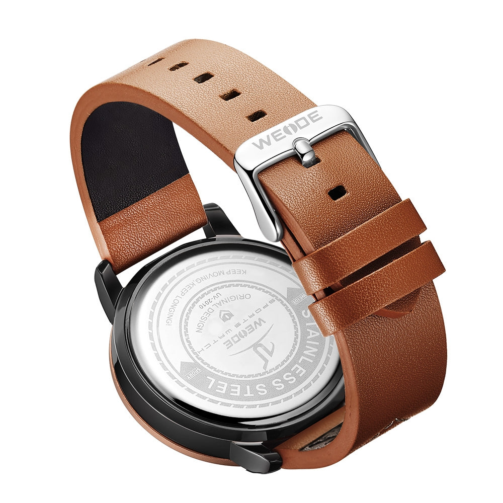 WEIDE Spoke 45mm Rose Gold/Brown Watch