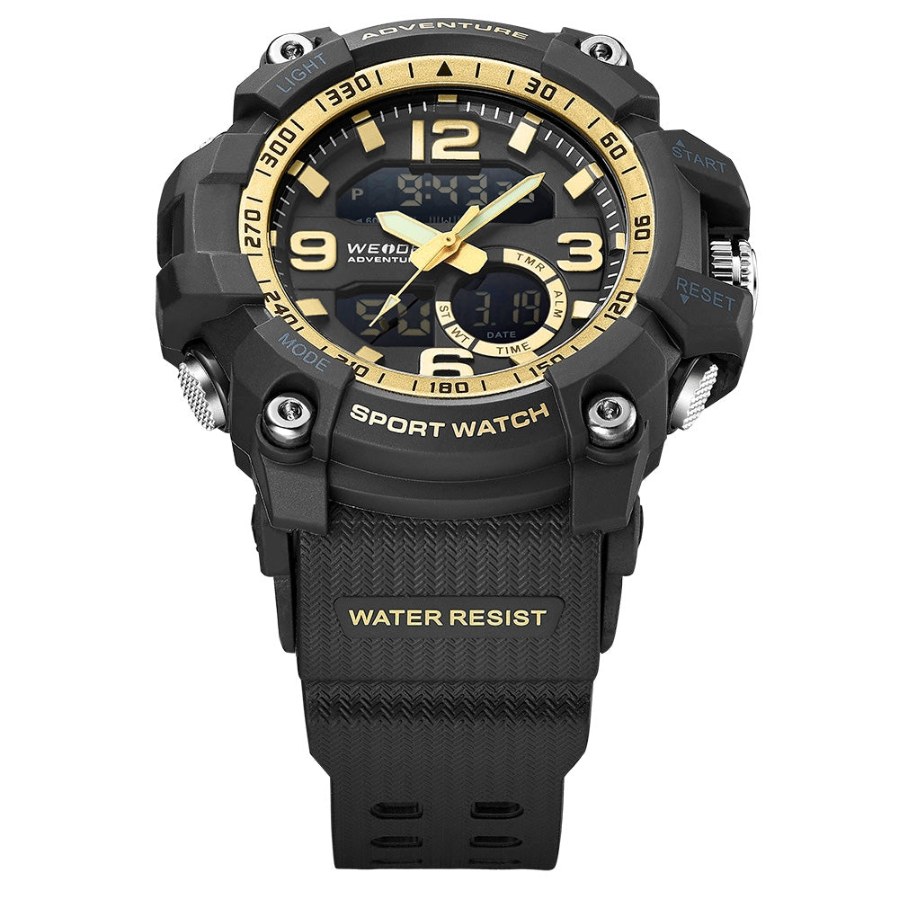 WEIDE Dakar Adventure Black/Gold Trim Watch