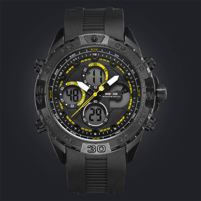 WEIDE Andromeda Silicone Ion Black/Yellow Watch