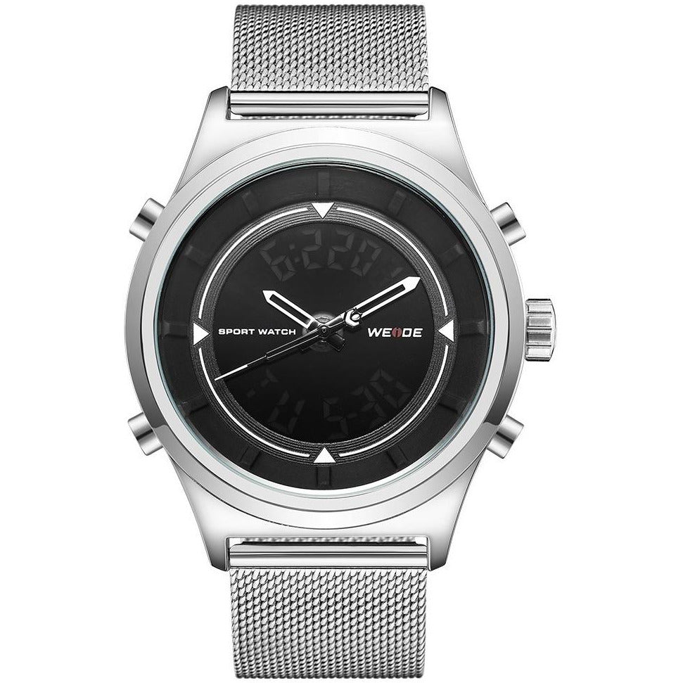 WEIDE Classic Mila Dual Time Silver/Black Watch