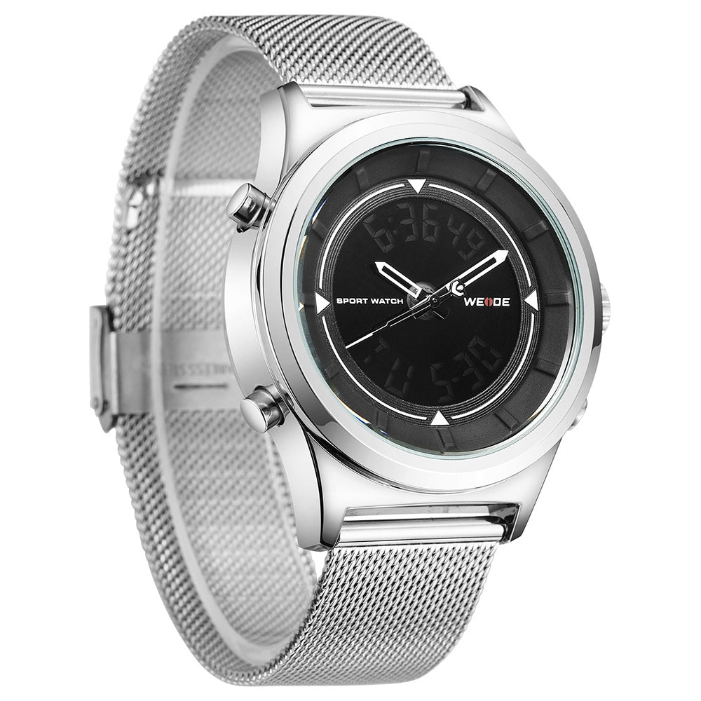 WEIDE Classic Mila Dual Time Silver/Black Watch